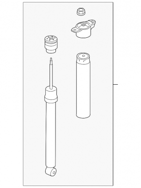 Shock absorber rear right Lincoln MKC 15-19 D40mm