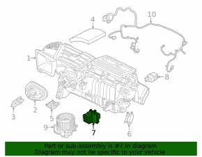Heater resistor Ford Mustang mk6 15-23