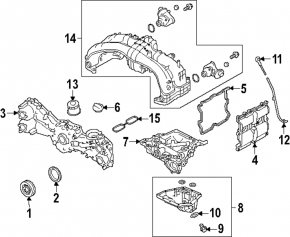 Subaru Outback 20- 2.5 FB25 Engine Front Cover