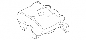 Front left caliper assembly for Chevrolet Volt 11-15