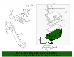 Air filter housing Lexus ES300h 21- lower part