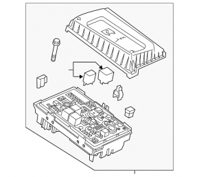 FUSE BOX RELAY Chevrolet Volt 11-15