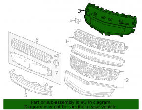 Base frame radiator grill grill Chevrolet Malibu 13 Dorest