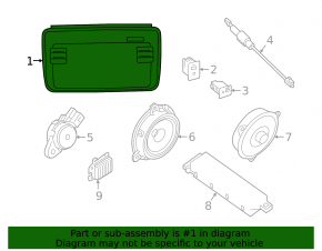Tape recorder, radio, player Nissan Leaf 18-22