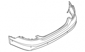 Bare rear bumper for the Audi e-tron GT 2022-2024