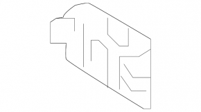 Upper radiator deflector blind bracket Audi Q7 16-