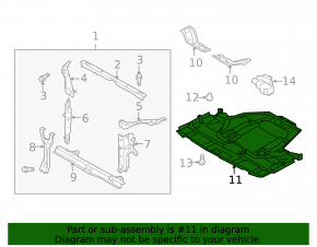 Engine Guard Front Subaru Outback 10-14