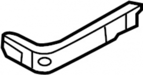 Front bumper mount right Infiniti JX35 QX60 13- mount broken