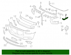 Front bumper mount right Infiniti JX35 QX60 13- mount broken