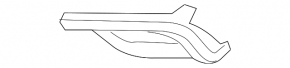 Front Bumper Grille Left Infiniti QX30 17- S FWD