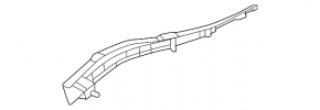 Right windshield wiper seal for Nissan Murano z53 25-26