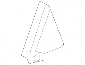 Door trim side rear right Toyota Prius V 12-17 rear triangle