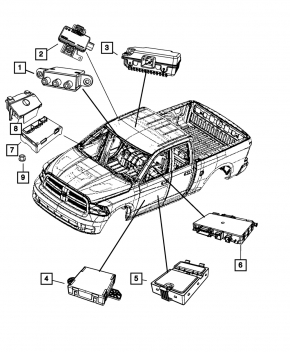Front Right Door Computer Dodge Durango 11-13