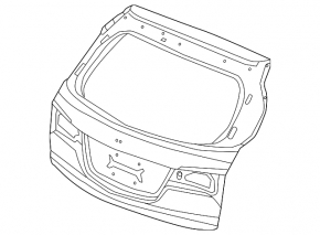Naked tailgate Acura MDX 14-20