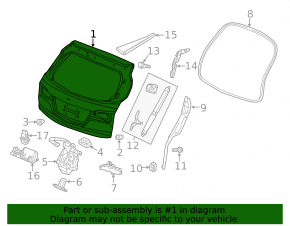 Naked tailgate Acura MDX 14-20