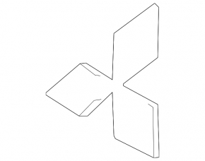 Mitsubishi Outlander 2022-2026 grille emblem