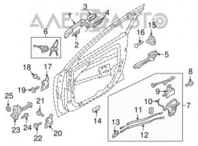 Front right door stop for Kia Niro 19-22 EV