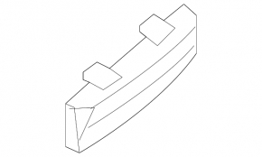 Rear Bumper Absorber Right Infiniti G25 G37 4d 12-13