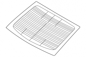 Rear window Hyundai Sonata 15-19