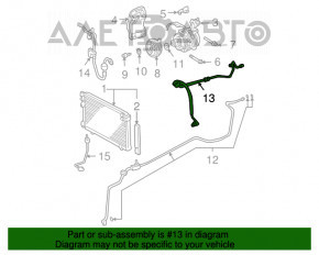 Air conditioner tube compressor-heater Lexus RX300 RX330 04-06