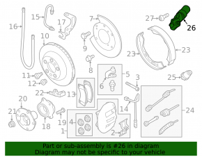 Parking brake actuator rear right Porsche Cayenne 958 11-17