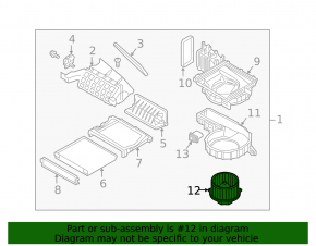 Hyundai Santa Fe 24-26 heater fan motor