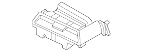 Right dashboard air duct deflector for Kia K5 2021-2026
