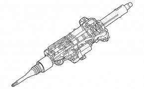 Steering column Mercedes W167 GLE 350 450 20-23 with electrical adjustment, rusty, drives do not work