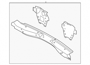 Ford C-max MK2 13-18 Rear Panel 2 Pieces Graphite Rusty