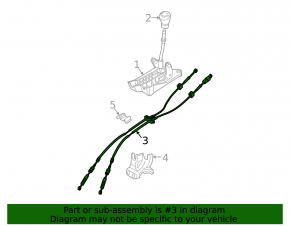 Transmission cable Mazda3 03-08