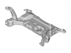 Front subframe Ford C-max MK2 13-18 rusty
