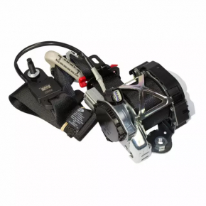 Passenger seat belt Ford Fiesta 11-19 black, chip defect