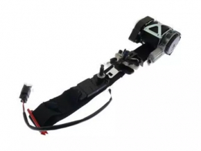 Passenger seat belt Ford Fiesta 11-19 black, chip defect