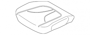 Lincoln MKX 16-18 passenger seat cushion upholstery, beige leather, perforated, dry-cleanable