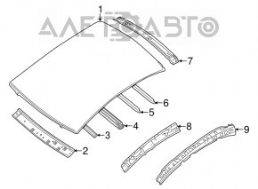 Metal roof Nissan Sentra 13-19 without sunroof, sawed off