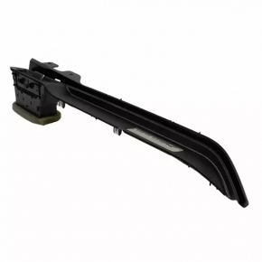 Right front panel trim for Ford Mustang mk6 15-23, black, without deflector, with emblem