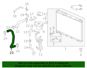 Lower cooling pipe Honda CRV 17-22 1.5T