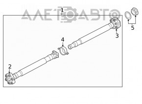 Rear universal joint coupling BMW 3 G20 19- AWD