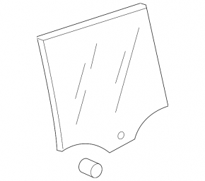 Glass for the rear left door of a VW Taos 22-25