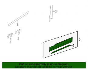 Lower front right door trim VW Taos 22-25