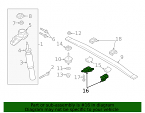 Left spring bracket Volvo XC60 18-23 complete