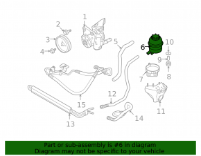 Power steering reservoir BMW 335i e92 07-13