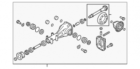 Subaru Outback 15-19 Rear Differential Gearbox