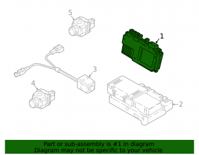 Driver Assist Top View Camera Module Audi Q7 16-
