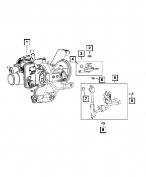 Jeep Grand Cherokee WL 22-26 PHEV Turbo Cooling Pipe