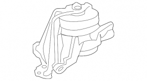 Left upper engine mount for Honda Crosstour 10-15 Autotrans, 2.4L, upper
