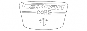 CARBON CORE B-pillar emblem outer left BMW 7 G11 G12 16-22
