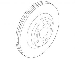 Front left brake disc Kia Sorento 16-20