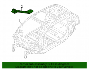 Rear seat bracket 2nd row left BMW i3 14-21