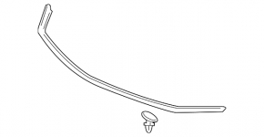 Hood Seal on Bumper Lexus NX200t NX300h 15-17 on Bumper OEM